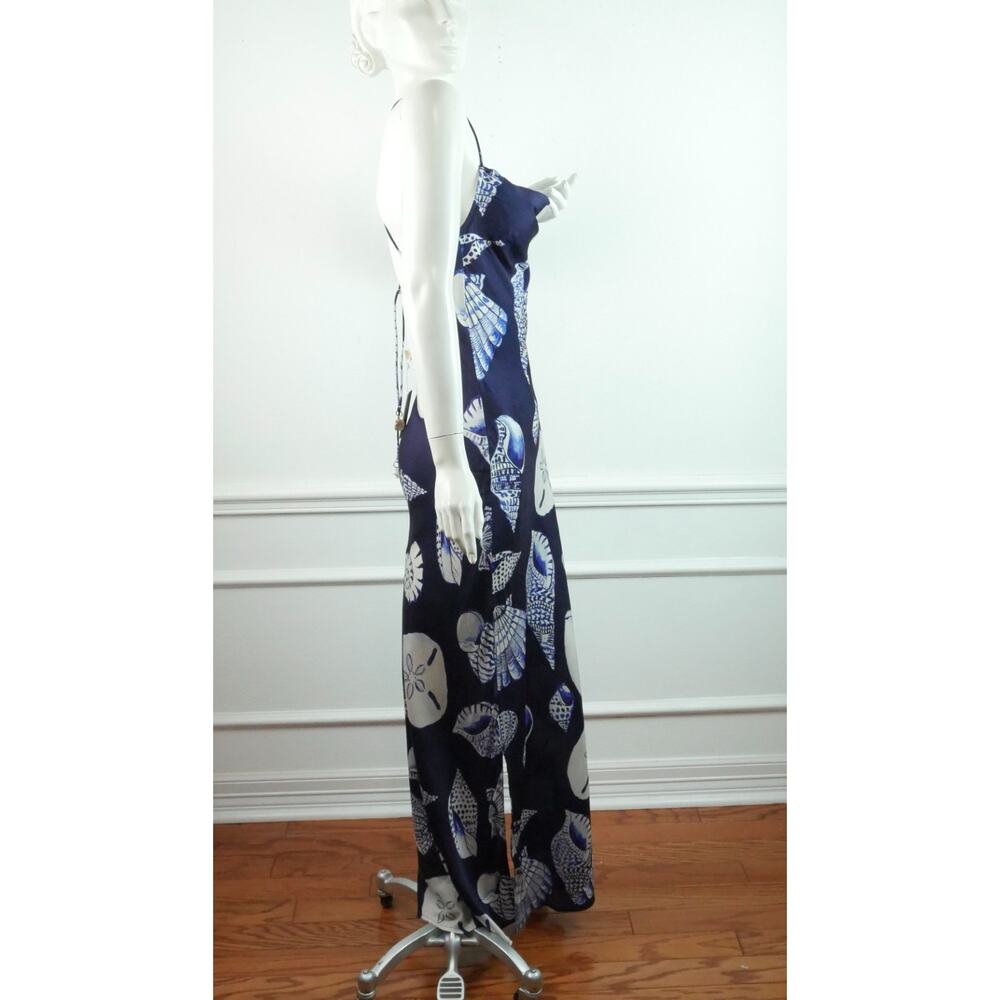 Carolina K Felicity Seashell Satin Maxi Slipdress Size Small NWT Resort Luxury - Picture 6 of 14
